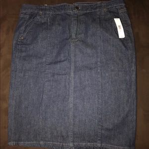 NWT Dark denim pencil skirt